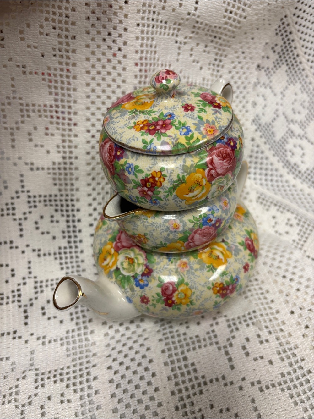 Lord Nelson Rose Time Stacking tea set Made in England - Picture 11 of 13